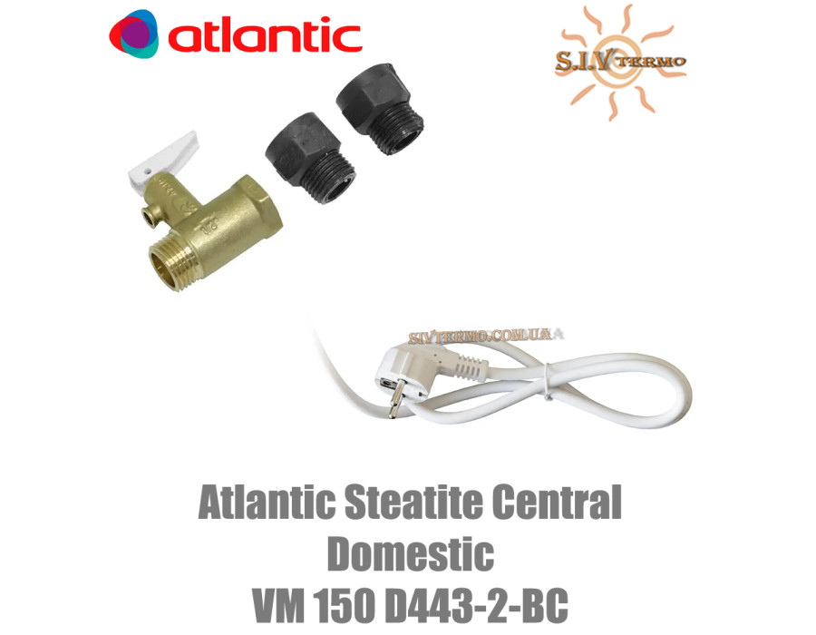Бойлер Atlantic Steatite Central Domestic VM 150 D443-2-BC ✓ Обсяг 150 літрів ✓ Накопичувальний ✓ Навісний ✓ Єгипет - Україна