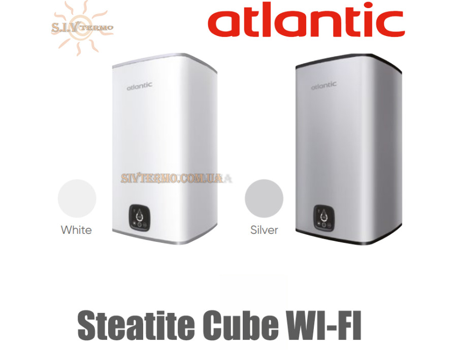 Бойлер Atlantic Steatite Cube WI-FI 100 ✓ ES-VM 100 S4 C2 WD ✓ 2400W ✓ Объем 100 литров ✓ Вертикальная установка ✓ Египет - Украина
