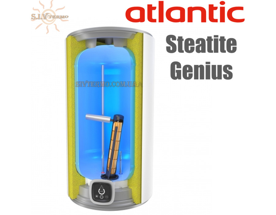 Бойлер Atlantic Steatite Genius WI-FI VM 080 D400S-3E-CW ✓ Объем 75 литров ✓ Цифровой интерфейс ✓ Навесной ✓ Украина-Грузия