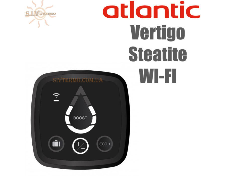 Бойлер Atlantic Vertigo Steatite WI-FI ✓ ES-MP0802F220-S WD ✓ Объем 80 литров ✓ Универсальная установка ✓ Египет - Украина