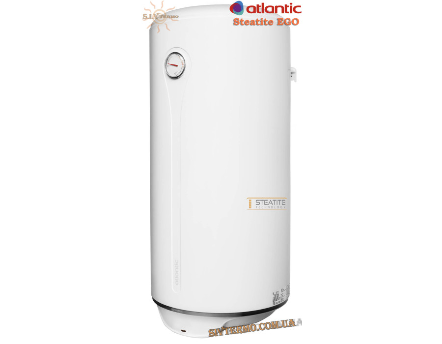 Бойлер Atlantic Steatite Ego 100 VM 100 D400-1-BC 1200W ✓ Обсяг 94,1 літрів ✓ Накопичувальний ✓ Навісний ✓ Україна