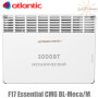 Електричний конвектор Atlantic ✓ F17 Essential CMG BL-Meca/M ✓ 2000W ✓ Механічне керування ✓ Настінний ✓ Підлоговий (опція + ніжки) ✓ Atlantic Groop ✓ Україна