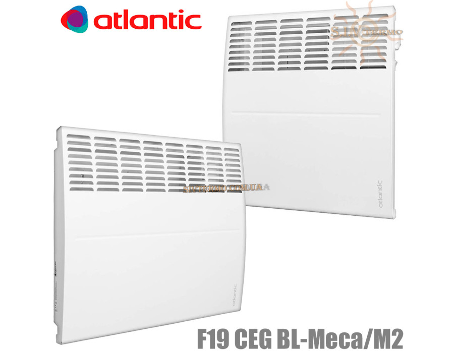 Електричний конвектор Atlantic ✓ F19 CEG BL-Meca/M2 ✓ 500W ✓ Механічне керування ✓ Настінний ✓ Підлоговий (опція + ніжки) ✓ Atlantic Groop ✓ Україна