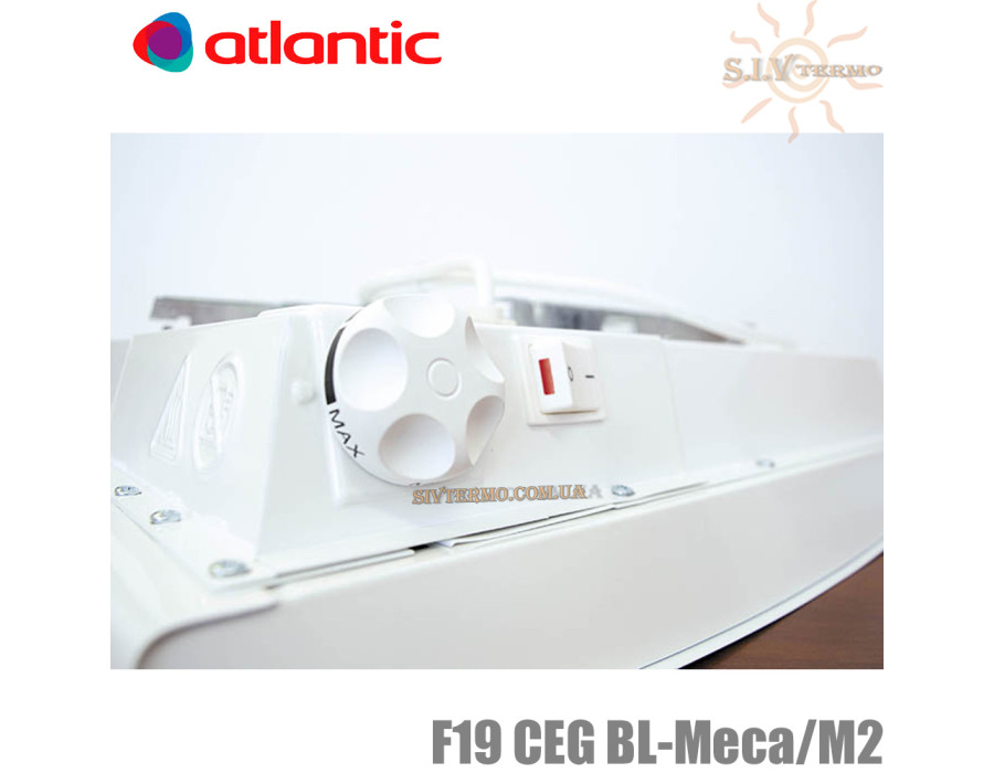 Електричний конвектор Atlantic ✓ F19 CEG BL-Meca/M2 ✓ 500W ✓ Механічне керування ✓ Настінний ✓ Підлоговий (опція + ніжки) ✓ Atlantic Groop ✓ Україна