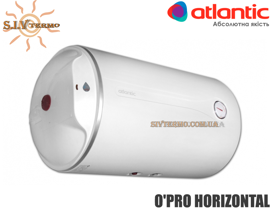 Бойлер Atlantic ☼ O'PRO Horizontal ☼ Обсяг 80 літрів ☼ Горизонтальний монтаж ☼ Накопичувальний ☼ Навісний ☼ 1500 Вт ☼ Одеса Atlantic