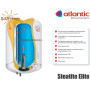 Бойлер Atlantic Steatite Elite VM 080 D400-2-BC ✓ Объем 75 литров ✓ Накопительный ✓ Навесной ✓ Украина