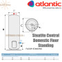 Бойлер Atlantic Steatite Central Domestic Floor Standing 300L ✓ ES-VS300MC-S ✓ Обсяг 300 літрів ✓ Накопичувальний ✓ ПІдлогова установка ✓ Франція