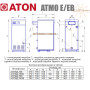 Котел газовый Aton Atmo 30 ЕВ ✓ Двухконтурный ✓ Открытая камера сгорания ✓ Подключение сзади ✓ Красилов ✓ ООО «Завод «АТОНМАШ» 