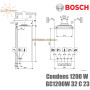 Настінний котел Bosch Condens 1200 W ✓ Модуляція 1:5 ✓ Опалення 32,7 кВт ✓ ГВП 32,7 кВт ✓ Двоконтурний ✓ Конденсаційний ✓ Туреччина - Німеччина