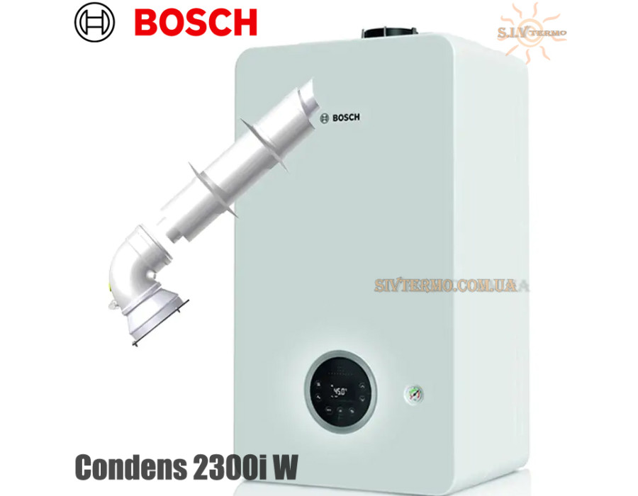 Настінний котел Bosch Condens GC2300iW 24 P ✓ Модуляція 1:9 ✓ Опалення 24 кВт ✓ Одноконтурний ✓ Конденсаційний