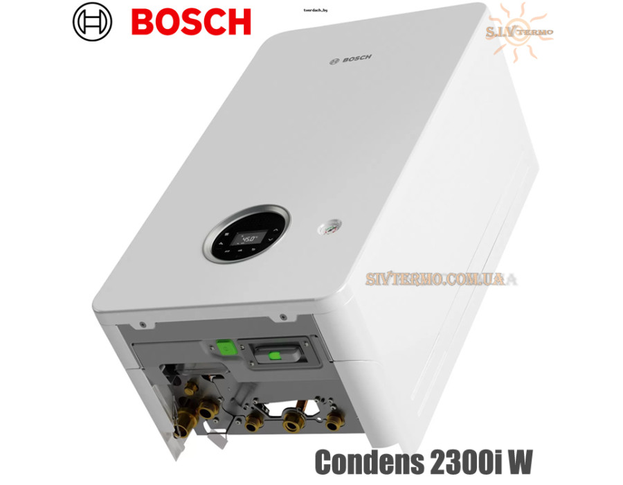 Настінний котел Bosch Condens GC2300iW 24 P ✓ Модуляція 1:9 ✓ Опалення 24 кВт ✓ Одноконтурний ✓ Конденсаційний