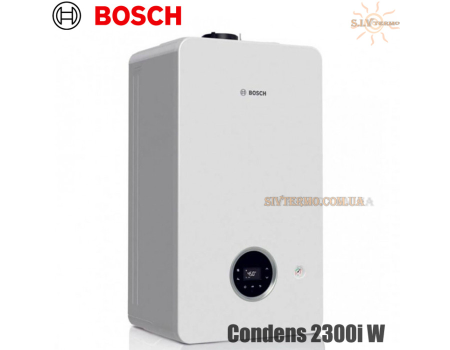 Настінний котел Bosch Condens GC2300iW 24 P ✓ Модуляція 1:9 ✓ Опалення 24 кВт ✓ Одноконтурний ✓ Конденсаційний