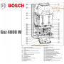 Настенный котел Bosch Gaz 4000 W ✓ ZWA 24-2 K23 ✓ Битермический теплообменник ✓ Двухконтурный ✓ Открытая камера сгорания ✓ Турция