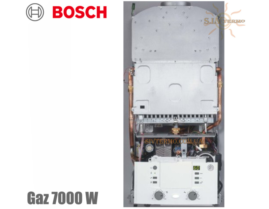Настінний котел Bosch Gaz 7000 W ✓ ZWC 35-3MFA ✓ Два роздільних теплообмінника ✓ Двоконтурний ✓ Закрита камера згорання 