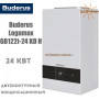 Настенный котел Buderus Logamax plus GB122i-24 KD H ✓ Цвет белый ✓ Модуляция 1:10 ✓ Отопление 24 кВт ✓ ГВС 29,5 кВт ✓ Двухконтурный ✓ Конденсационный 