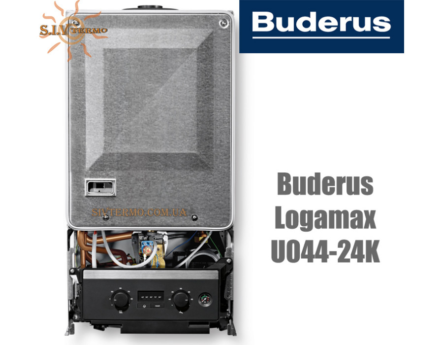 Настенный котел Buderus Logamax ✓ U044-24K ✓ Битермический теплообменник ✓ Двухконтурный ✓ Открытая камера сгорания ✓ Турция - Германия