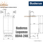 Настенный котел Buderus Logamax ✓ U044-24K ✓ Битермический теплообменник ✓ Двухконтурный ✓ Открытая камера сгорания ✓ Турция - Германия