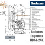 Настенный котел Buderus Logamax ✓ U044-24K ✓ Битермический теплообменник ✓ Двухконтурный ✓ Открытая камера сгорания ✓ Турция - Германия