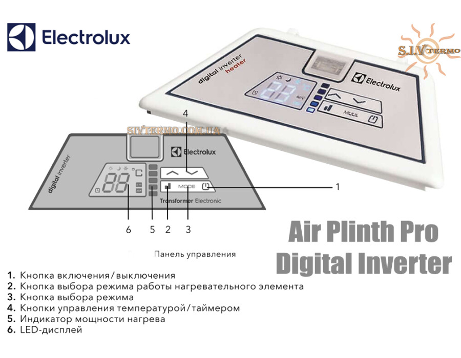Электрический конвектор Electrolux ECH/AG-1500 PI ✓ 1500 Вт ✓ Air Plinth Pro Digital Inverter ✓ Узкий - 22 см ✓ Площадь обогрева до 15 м.кв. ✓ Китай
