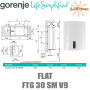 Плоский електричний бойлер ☼ FTG 30 SM V9 ☼ 28,3 літрів ☼ Вертикальний та горизонтальний монтаж ☼ Сербія