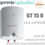 Накопичувальний бойлер Gorenje над мийкою ☼ Підключення знизу ☼ 15 літрів ☼ GT 15 O ☼ Словенія