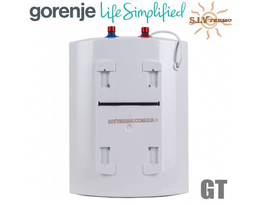 Накопичувальний бойлер Gorenje під мийкою ☼ Підключення зверху ☼ 10 літрів ☼ GT 10 U ☼ Словенія