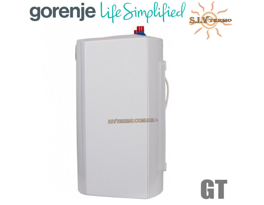 Накопичувальний бойлер Gorenje під мийкою ☼ Підключення зверху ☼ 10 літрів ☼ GT 10 U ☼ Словенія