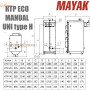 Котел твердотопливный Маяк КТР-16 ✓ Серия ECO MANUAL UNI type H ✓ Стальной теплообменник 6 мм ✓ Чугунные колосники ✓ Длительное горение ✓ Маяк Змиев