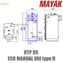Котел твердотопливный Маяк КТР-95 ✓ Серия ECO MANUAL UNI type H ✓ Стальной теплообменник 6 мм ✓ Чугунные колосники ✓ Длительное горение ✓ Маяк Змиев