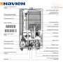 Навесной газовый котел Navien ✓ DELUXE EXPERT ✓ 13 кВт ✓ Закрытая камера сгорания ✓ Выносной пульт управления с функцией термостата ✓ Южная Корея
