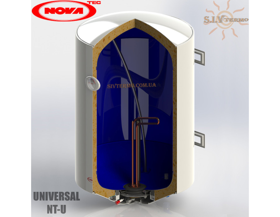 Бойлер NovaTec ☼ NT-U 100 ☼ Об'єм 100 літрів ☼ Серія Universal ☼ Накопичувальний ☼ Навісний ☼ 1800 Вт ☼ Одеса Україна 