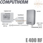 Комнатный недельный терморегулятор ✓ Computherm E400 RF Wi-Fi  ✓ Работа через приложение: COMPUTHERM e-series ✓ Режим: от 0 до + 90°C ✓ Точность измерения 0,5°C ✓ Венгрия - Китай