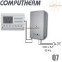 Комнатный терморегулятор ✓ Computherm Q7 ✓ Цифровая регулировка ✓ от +10 до +30°C ✓ Точность измерения 0,2°C ✓ Напряжение питания 2x1.5V (тип АА) ✓ Венгрия - Китай 