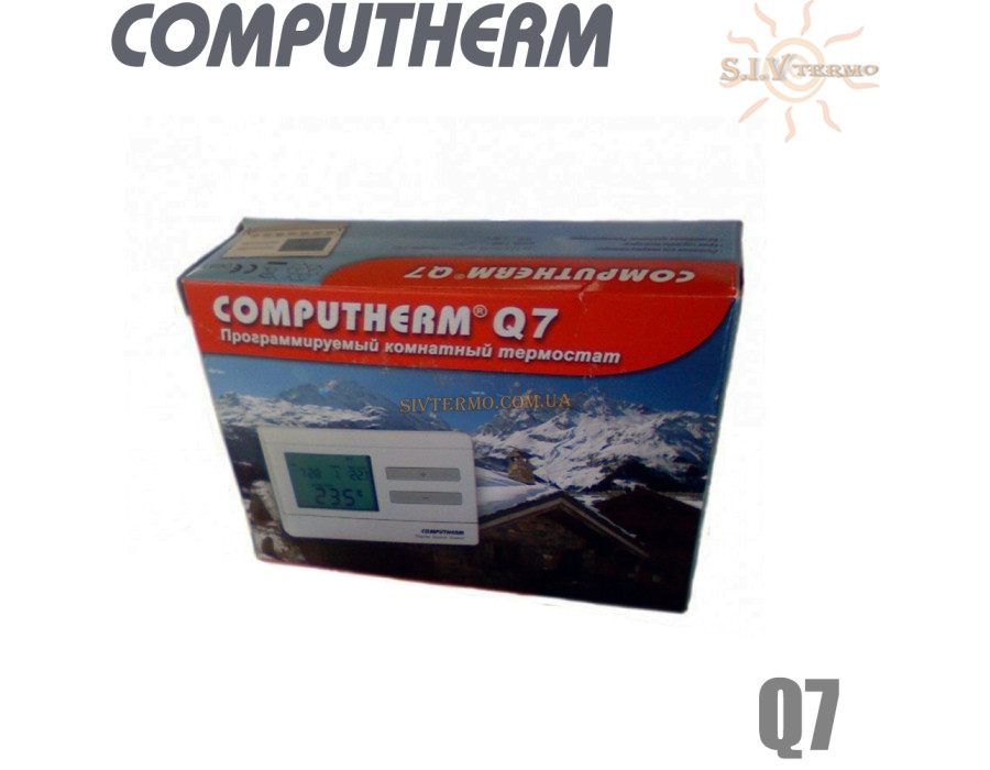 Комнатный терморегулятор ✓ Computherm Q7 ✓ Цифровая регулировка ✓ от +10 до +30°C ✓ Точность измерения 0,2°C ✓ Напряжение питания 2x1.5V (тип АА) ✓ Венгрия - Китай 