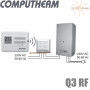 Комнатный программатор ✓ Computherm Q3RF ✓ Цифровая регулировка ✓ от +10 до +30°C ✓ Точность измерения 0,2°C ✓ Питания 2x1.5V или 220V ✓ Венгрия - Китай 