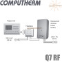 Комнатный терморегулятор ✓ Computherm Q7RF ✓ Цифровая регулировка ✓ от -10 до +60°C ✓ Точность измерения 0,2°C ✓ Напряжение питания 2x1.5V (тип АА) и 220V ✓ Венгрия - Китай 