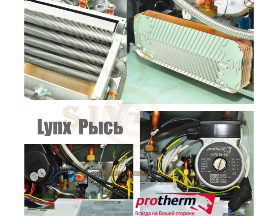 Котел газовый Protherm Lynx 24 ✓ Рысь ✓ 23,5 кВт ✓ Настенный тип монтажа ✓ Камера сгорания закрытая (турбированный) ✓ Словакия