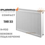 Сталевий радіатор Purmo Compact ✓ 33 клас ✓ Висота 900 ✓ Довжина 400 ✓ Панельний ✓ Підключення бічне ✓ Польща - Фінляндія