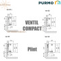 Сталевий радіатор Purmo Ventil Compact ✓ Plint ✓ 44 клас ✓ Висота 200 ✓ Довжина 600 ✓ Панельний ✓ Під’єднання знизу ✓ Польща - Фінляндія
