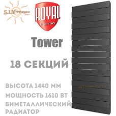Радиатор Royal Thermo PianoForte Tower Noir Sable 18 секций черный