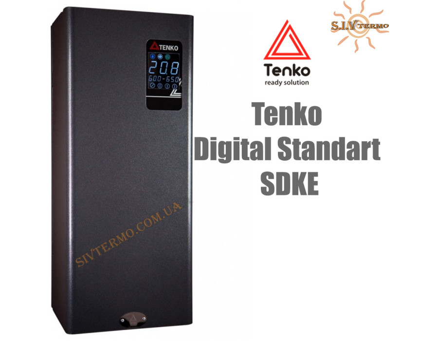 Електричний котел Tenko Стандарт Digital ✓ 15 кВт ✓ Управління: Цифрове ✓ Напруга живлення: 380В 3Ф ✓ Насос ✓ Без розширювального бака ✓ Харків - Україна