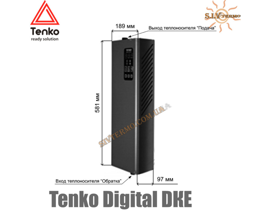 Електричний котел Tenko Digital ✓15 кВт ✓ Управління: цифрове ✓ Напруга живлення: 380В 3Ф ✓ Без насоса ✓ Без розширювального бака ✓ Харків - Україна