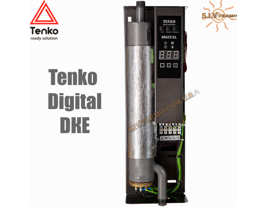 Електричний котел Tenko Digital ✓15 кВт ✓ Управління: цифрове ✓ Напруга живлення: 380В 3Ф ✓ Без насоса ✓ Без розширювального бака ✓ Харків - Україна