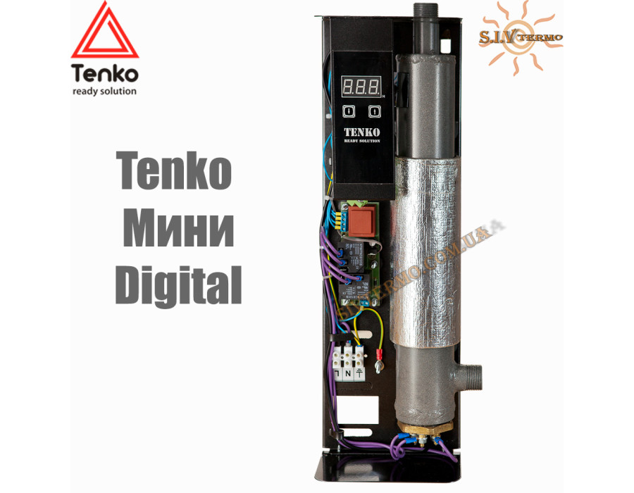 Електричний котел Tenko Mini ✓ 3 кВт ✓ Управління: цифрове ✓ Напруга живлення: 220В 1Ф ✓ Без насоса ✓ Без розширювального бака ✓ Харків - Україна