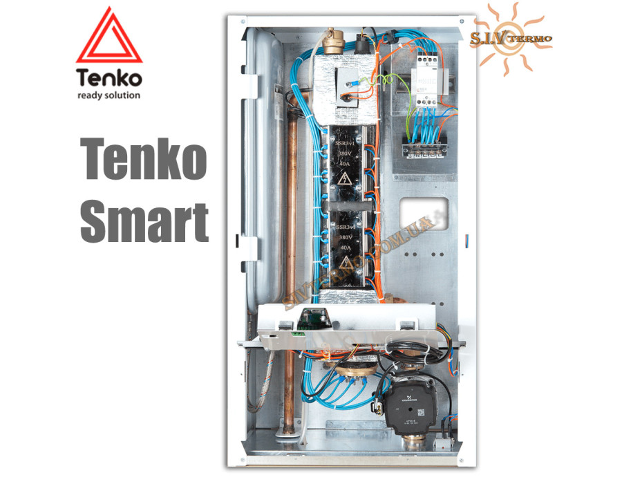 Електричний котел Tenko Smart ✓ 18 кВт ✓ Управління: Цифрове ✓ Напруга живлення: 380В 3Ф ✓ Насос ✓ Розширювальний бак ✓ Харків - Україна