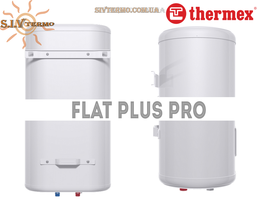 Плоский електричний бойлер Термекс ☼ Flat Plus IF 100 V pro ☼ 100 літрів ☼ Вертикальний монтаж ☼ Китай