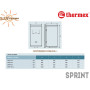 Квадратний електричний бойлер Термекс ☼ SPRINT SPR 100 V ☼ 100 літрів ☼ Покриття бака Біосклофарфор ☼ Вертикальний монтаж ☼ Китай