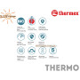 Вузький електричний бойлер Термекс ☼ Thermo 150 V slim ☼ 150 літрів ☼ Вертикальний монтаж ☼ Росія