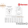 Вузький електричний бойлер Термекс ☼ Thermo 150 V slim ☼ 150 літрів ☼ Вертикальний монтаж ☼ Росія