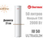 Электрический бойлер Термекс ☼ UltraSlim IU 50 ☼ Узкий ☼ Двойной мокрый ТЭН ☼ 50 литров ☼ Вертикальный монтаж ☼ Россия